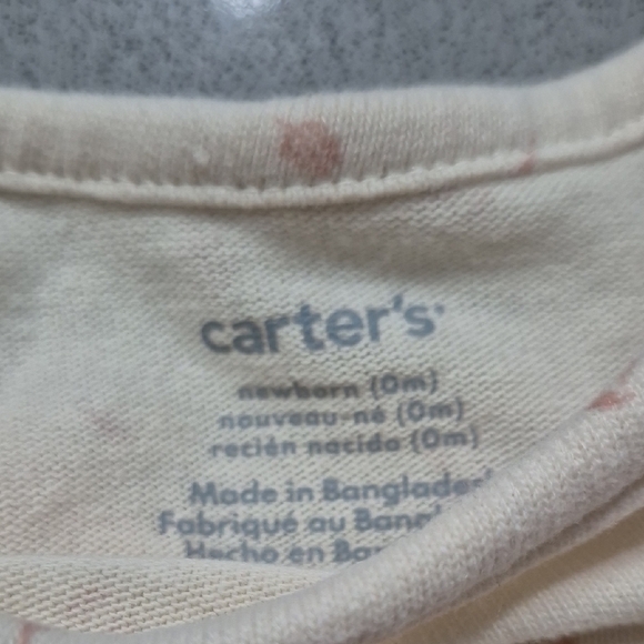 Carter's Soft Cream Newborn Bodysuit Dress - Picture 5 of 8